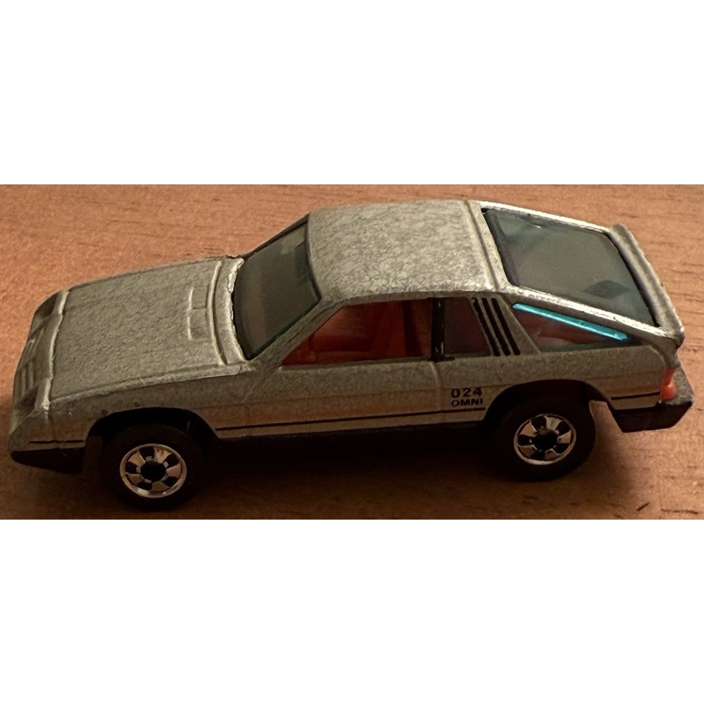 RARE Vintage‎ HOT WHEELS Diecast Toy Car 1980 Silver Omni 024 - Hong Kong